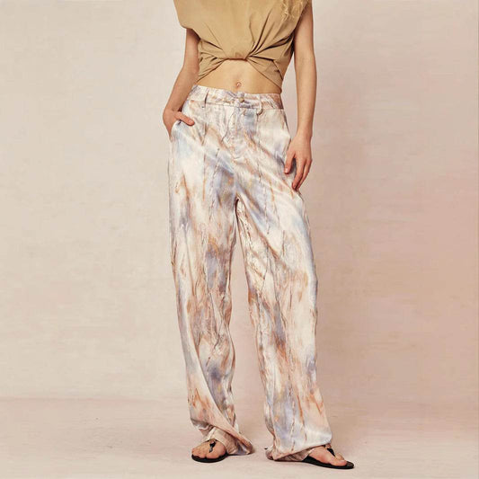 Casual Summer New High Waist Retro Printed Trousers - www.Shopthatapp.com
