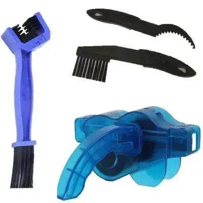 Bicycle Cleaning Tool Set Large Bristle Scrub Chain Cleaner Small Brush - www.Shopthatapp.com