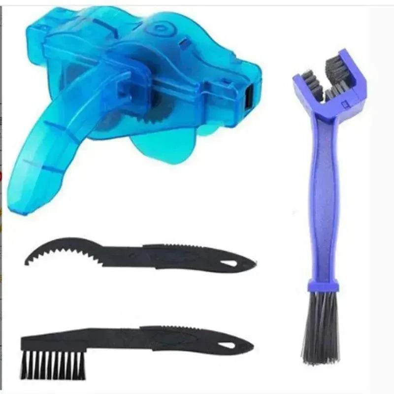 Bicycle Cleaning Tool Set Large Bristle Scrub Chain Cleaner Small Brush - www.Shopthatapp.com