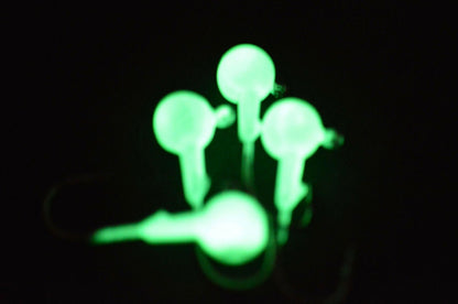 Big Sky Ball Jigs 3/8oz Glow 4/pack - www.Shopthatapp.com