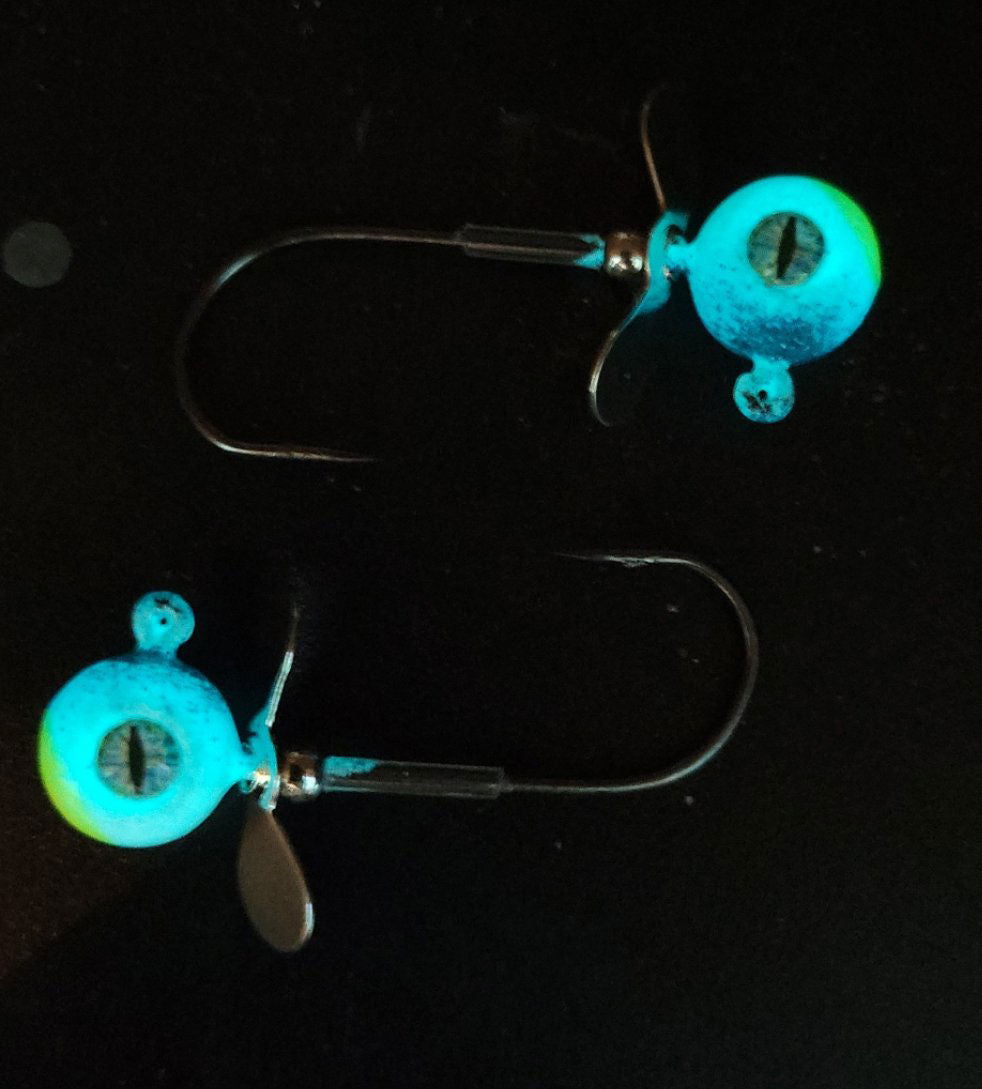 Big Sky Chopper Glow Jigs 1/4oz 2/pack - www.Shopthatapp.com