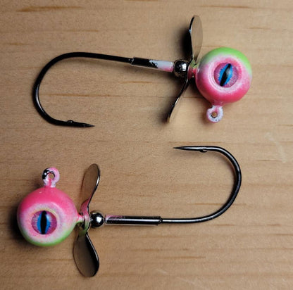 Big Sky Chopper Glow Jigs 1/4oz 2/pack - www.Shopthatapp.com