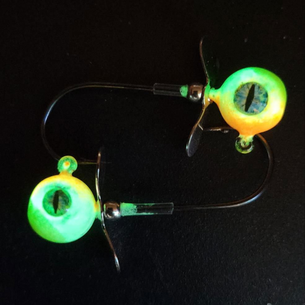 Big Sky Chopper Glow Jigs 1/4oz 2/pack - www.Shopthatapp.com