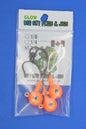 Big Sky Titan 3/8oz Heavy Duty Jig Heads Glow 3/pack - www.Shopthatapp.com