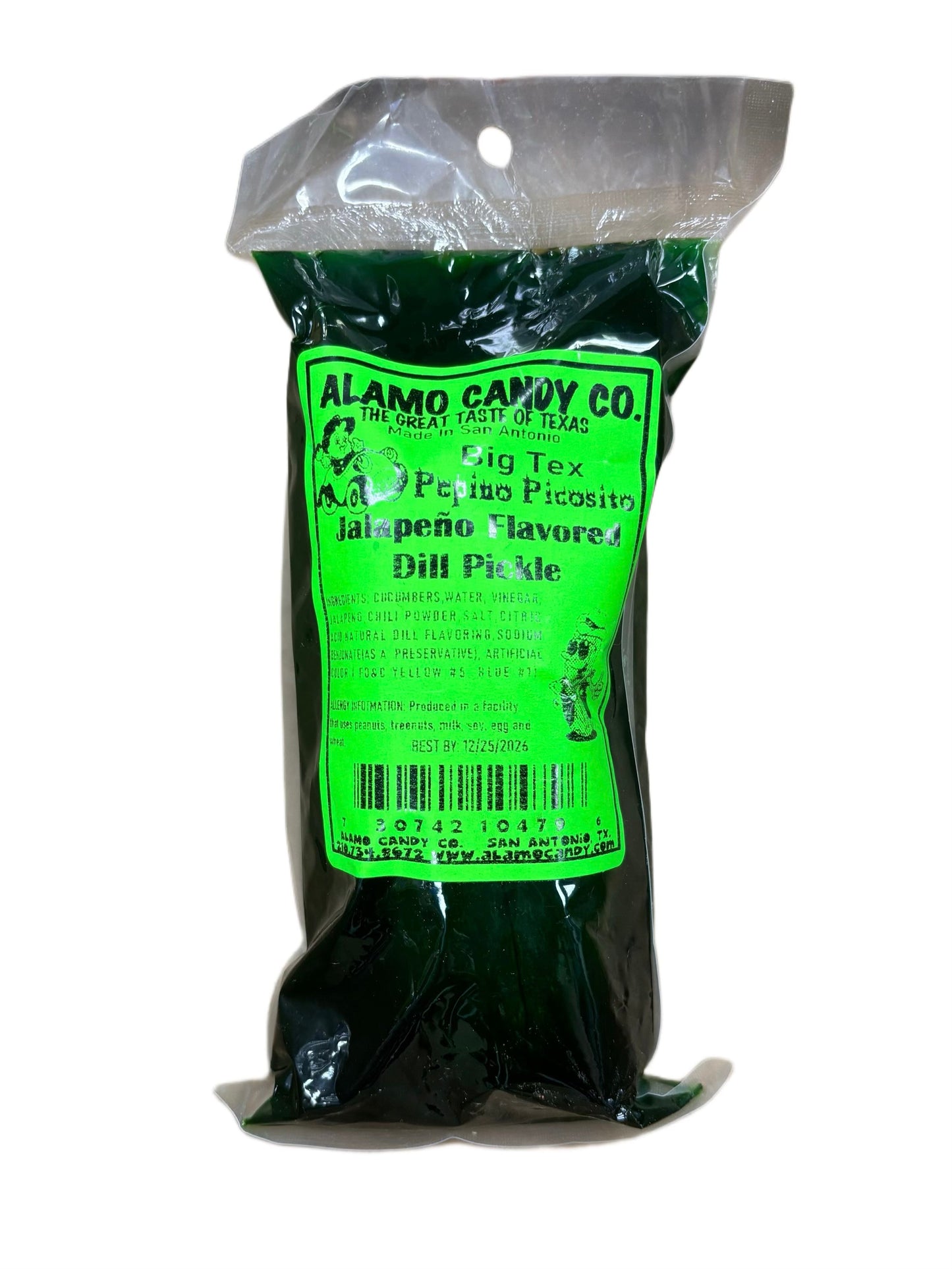 Big Tex Pepino Pitosito Jalapeno Flavored Dill Pickle - www.Shopthatapp.com