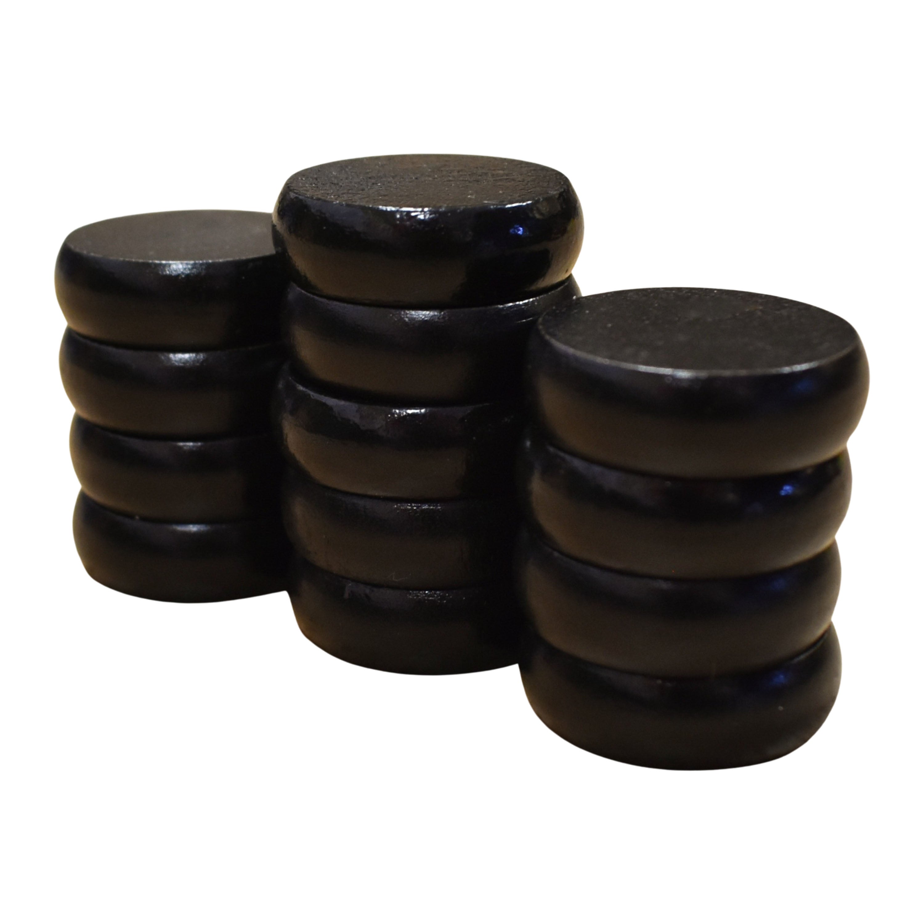 13 Black Crokinole Discs (Half Set) - www.Shopthatapp.com