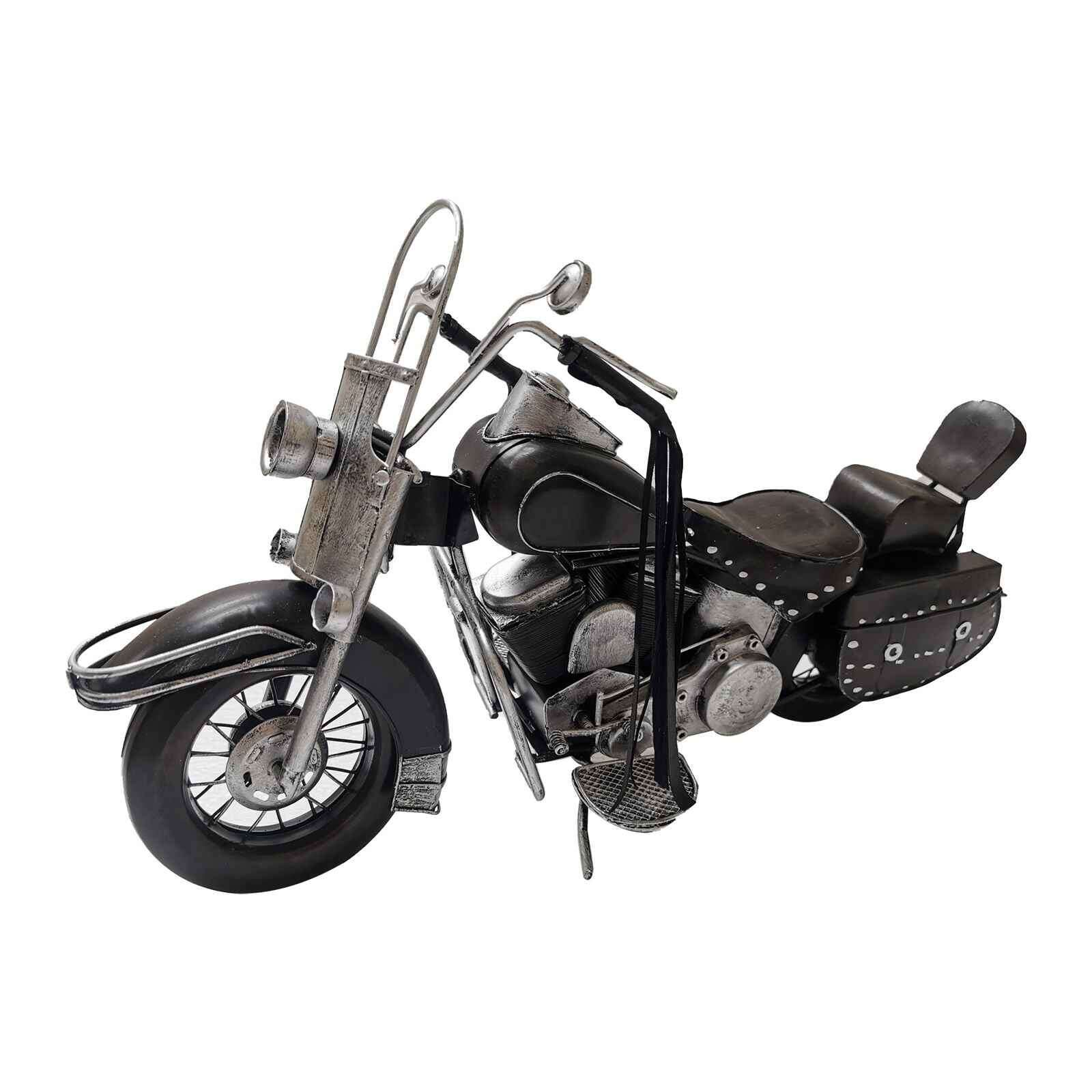 Peterson Housewares Black Metal Model Motorcycle Decor