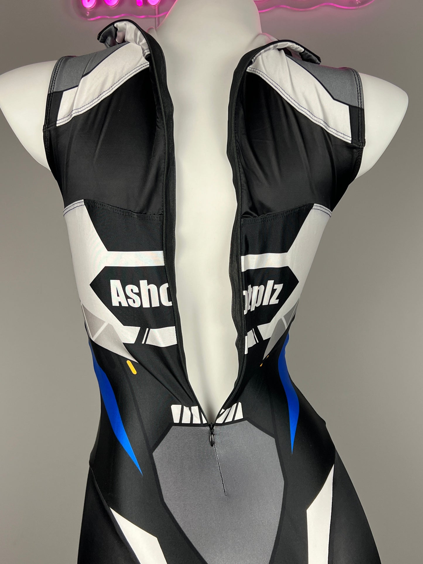 Anime Sci-Fi Spandex Cosplay Open Crotch Bodysuit Costume Lingerie Zentai - www.Shopthatapp.com