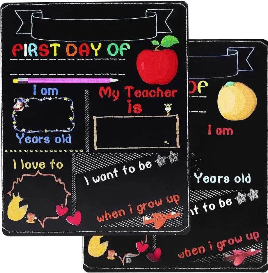 Blackboard First Day Of School Wooden Craftwork - www.Shopthatapp.com