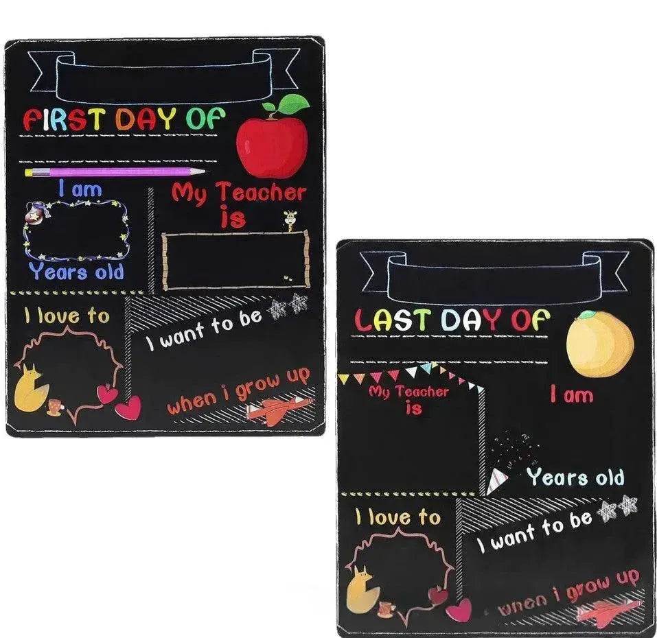 Blackboard First Day Of School Wooden Craftwork - www.Shopthatapp.com