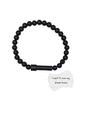 Bracelet d'intention en onyx noir