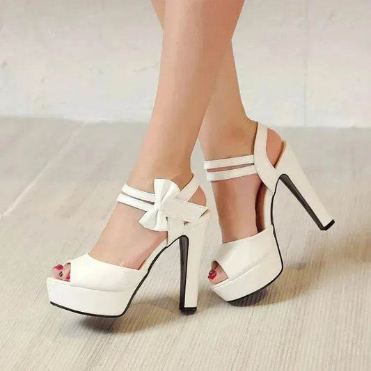 Block Heel Super High Heel Sandals - www.Shopthatapp.com