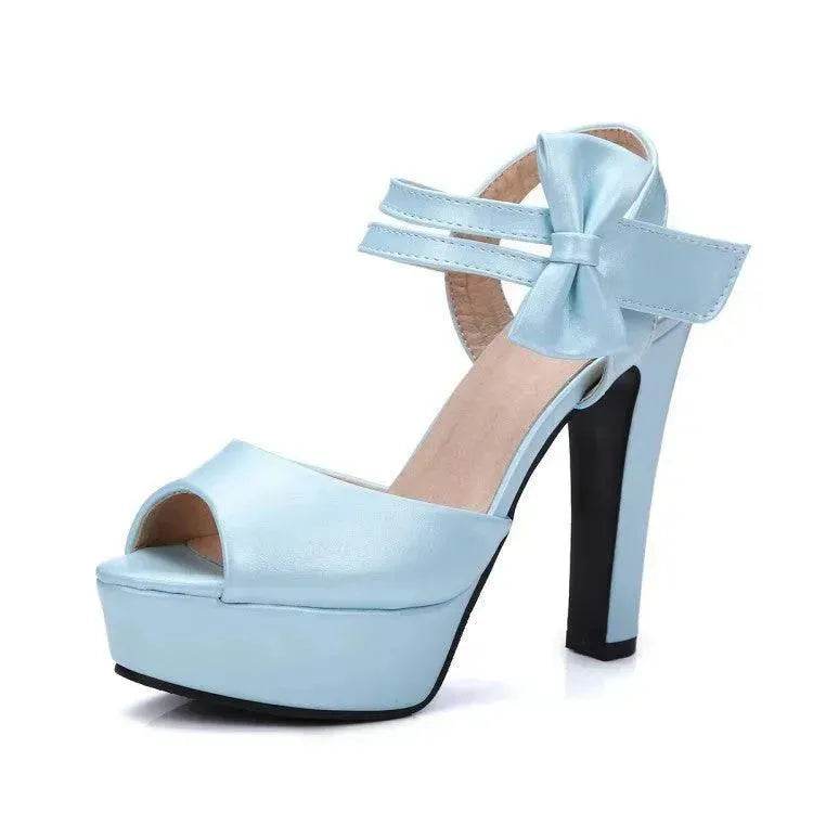 Block Heel Super High Heel Sandals - www.Shopthatapp.com
