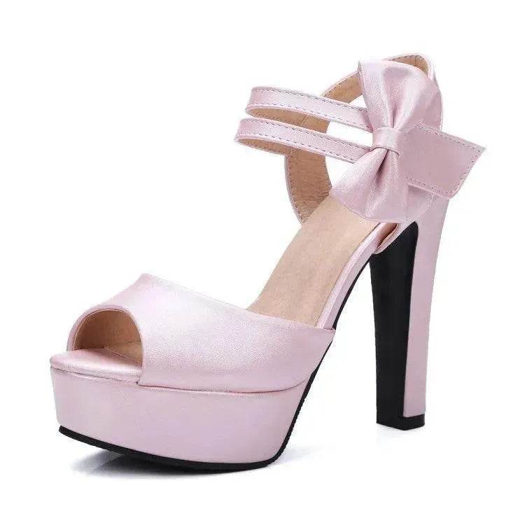 Block Heel Super High Heel Sandals - www.Shopthatapp.com