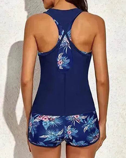 Boxer Three-piece Seaside Vacation Beach Swimsuit - www.Shopthatapp.com