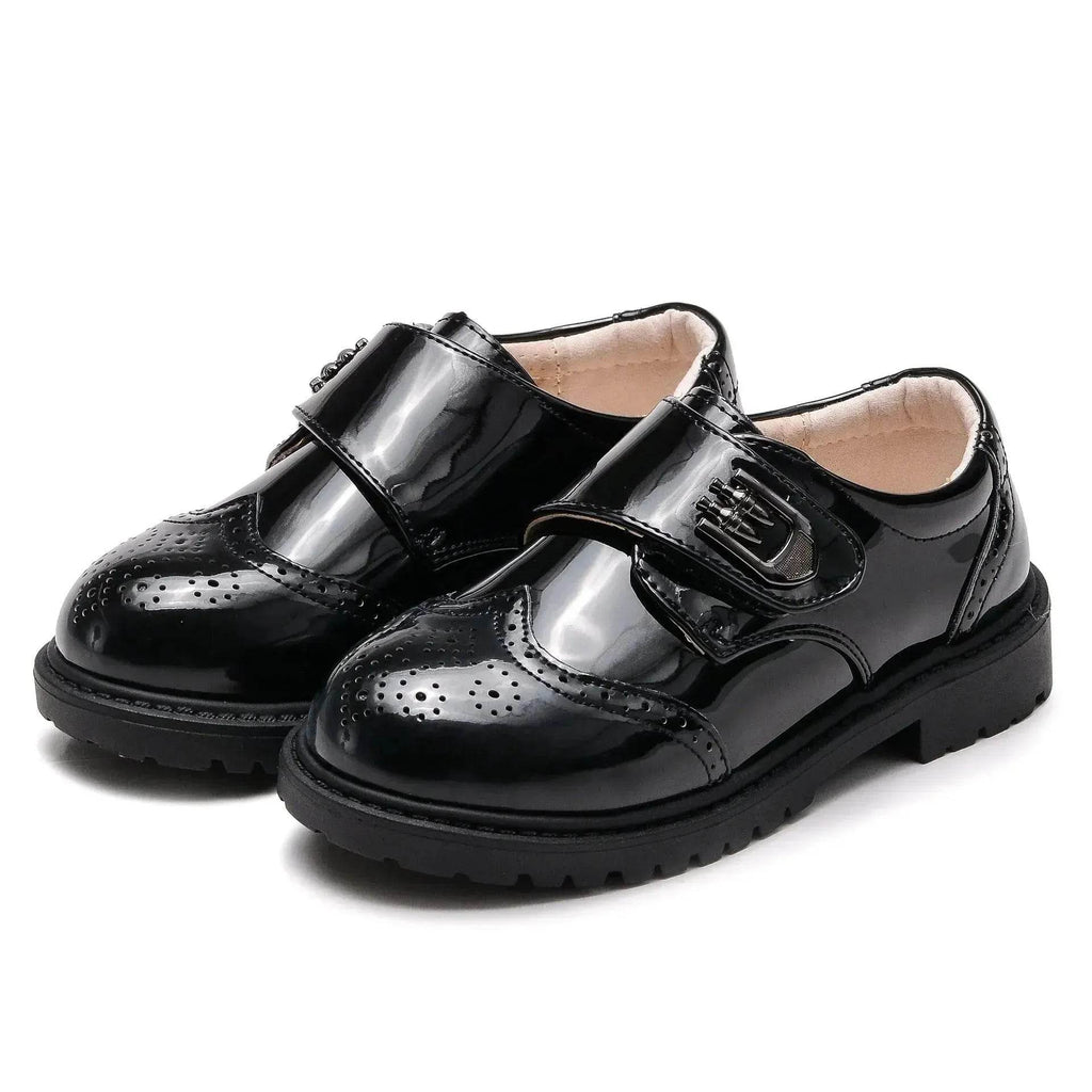 Boys' Leather Shoes, Children's Shoes, British Casual Single Shoes, Student Performance Shoes - www.Shopthatapp.com
