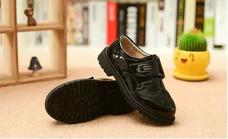 Boys' Leather Shoes, Children's Shoes, British Casual Single Shoes, Student Performance Shoes - www.Shopthatapp.com