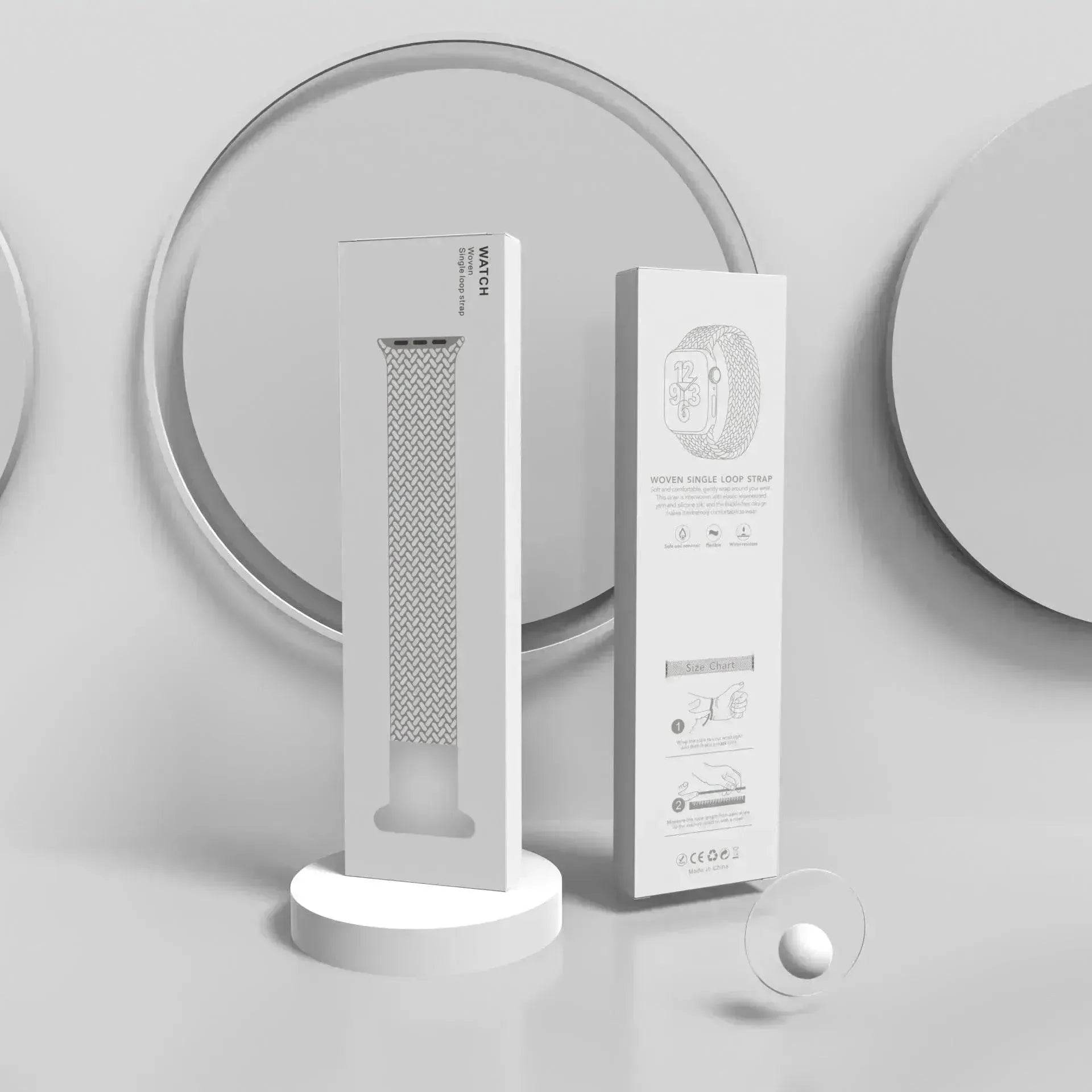 Braided Elastic Single-ring Smart Watchband Box iWatch Strap suitable Apple Smart Watch - www.Shopthatapp.com