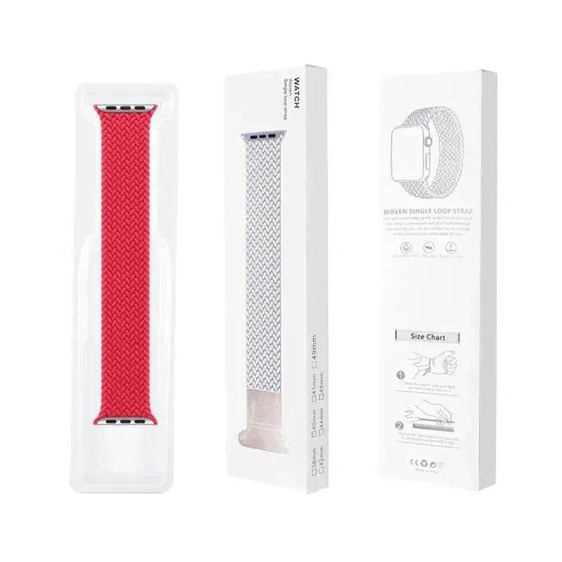 Braided Elastic Single-ring Smart Watchband Box iWatch Strap suitable Apple Smart Watch - www.Shopthatapp.com