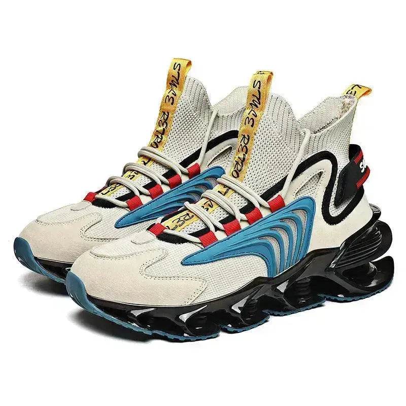 Breathable Fly Woven Mesh High-top Thick-soled Old Shoes Casual Sports Socks Running Shoes - www.Shopthatapp.com