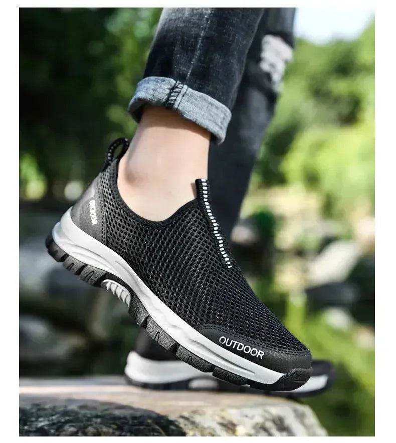 Breathable Hollow Fashion Slip-on Lazy Shoes - www.Shopthatapp.com