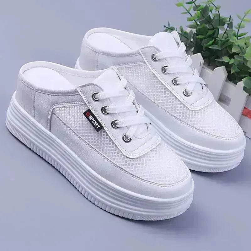 Breathable Summer Spring Half Sneakers Slide Shoe - www.Shopthatapp.com