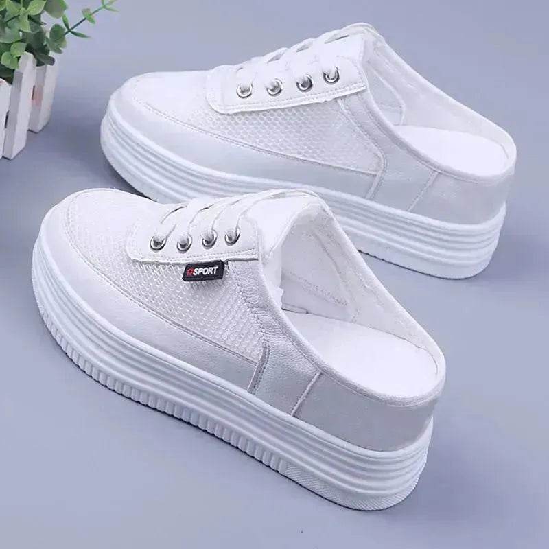 Breathable Summer Spring Half Sneakers Slide Shoe - www.Shopthatapp.com