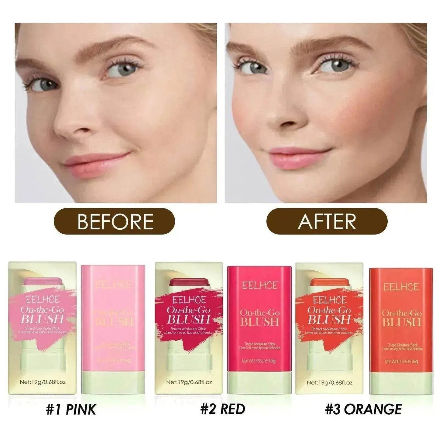 Brightening And Repairing Three-dimensional Highlight Delicate Waterproof Multifunctional Blush Stick - www.Shopthatapp.com