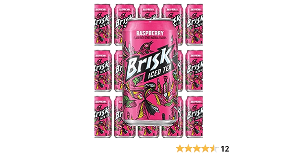 Brisk Iced Tea Raspberry Can - 355ML - www.Shopthatapp.com