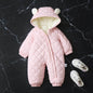 Hooded Fleece-lined Thick Baby Winter Romper Puffer Overall Jumpsuit - www.Shopthatapp.com