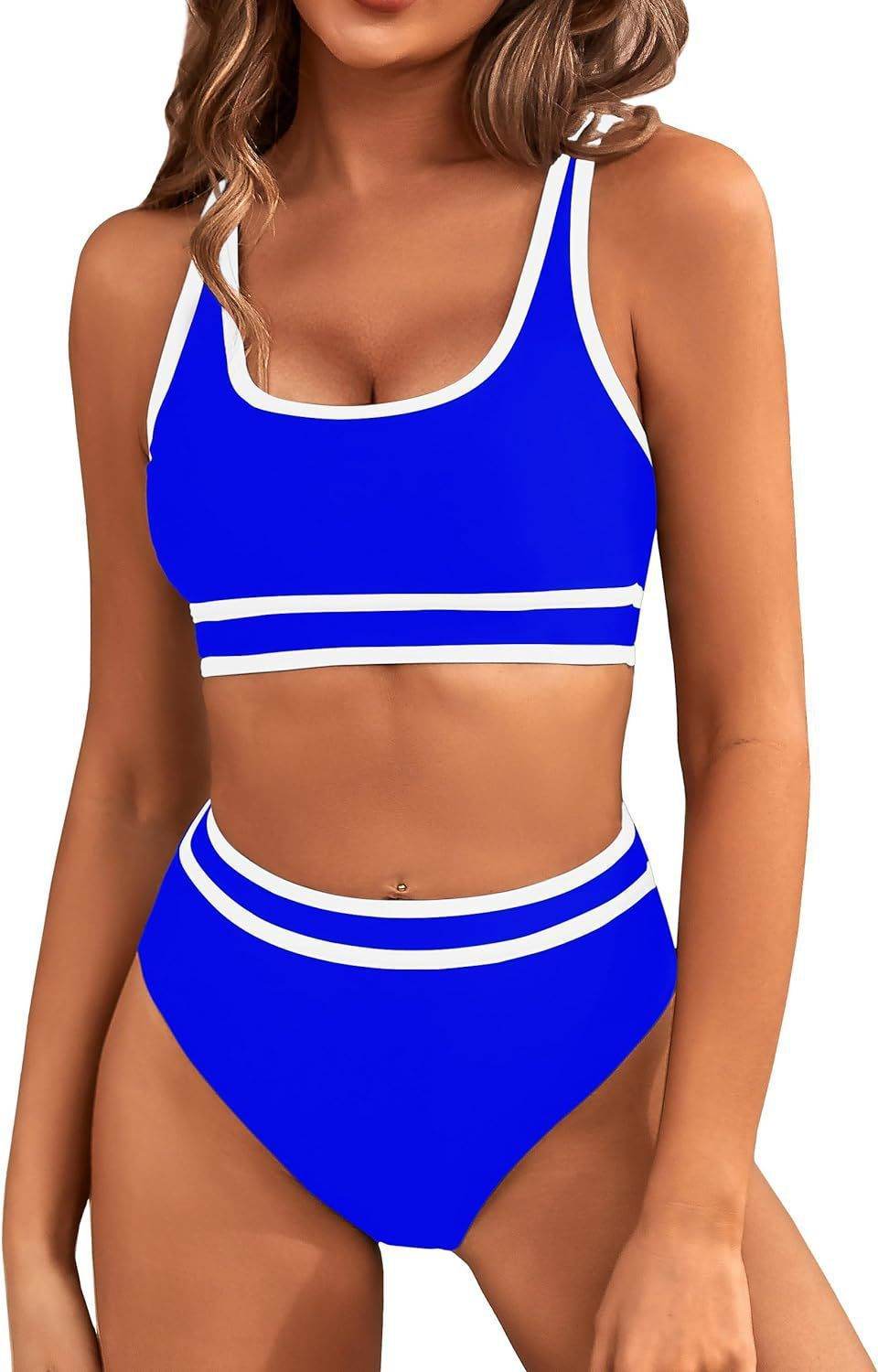 Bikini Tight-fitting Solid Color Swimsuit For Women - www.Shopthatapp.com