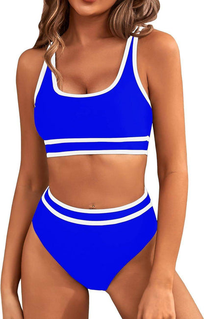 Bikini Tight-fitting Solid Color Swimsuit For Women - www.Shopthatapp.com