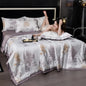 Printed Washed Tencel Summer Cooling Duvet Four-piece Set - www.Shopthatapp.com