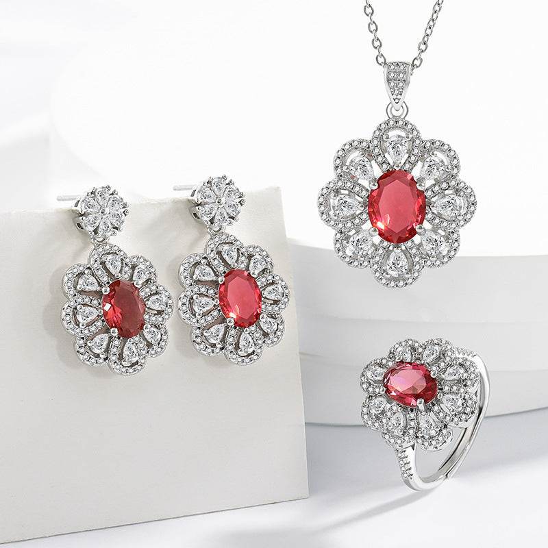 Bride Jewelry Earrings Necklace Jewelry Suit - www.Shopthatapp.com