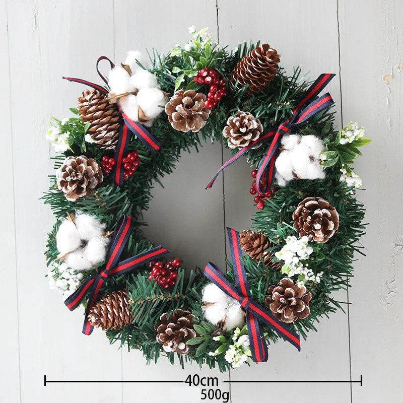 30cm 40cm Christmas Wreath Ornaments Christmas Wreath - www.Shopthatapp.com