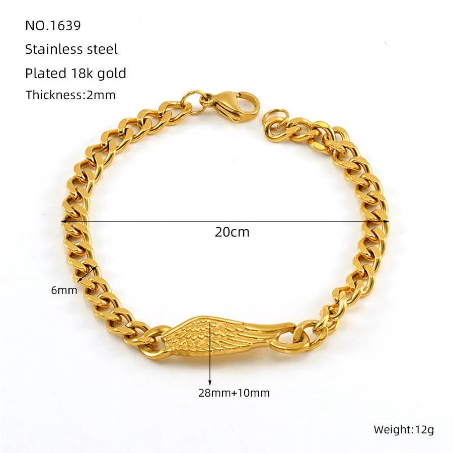 Fashion Stainless Steel Cuban Link Chain Bracelet Numbers - www.Shopthatapp.com