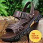 Men's Non-slip Casual First Layer Cowhide Sandal Slippers - www.Shopthatapp.com