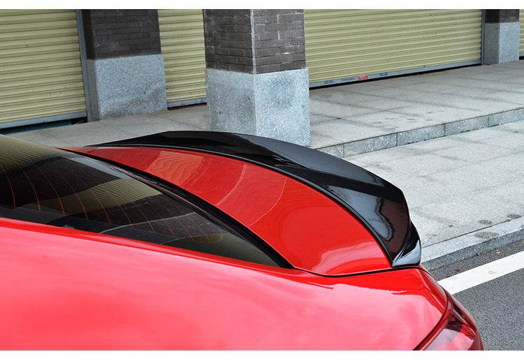 Model 14-21 Mazda 3 Exela Modified Tail Trim Sports Bright Black Tail Blade Large Fixed Wind Surrounded - www.Shopthatapp.com