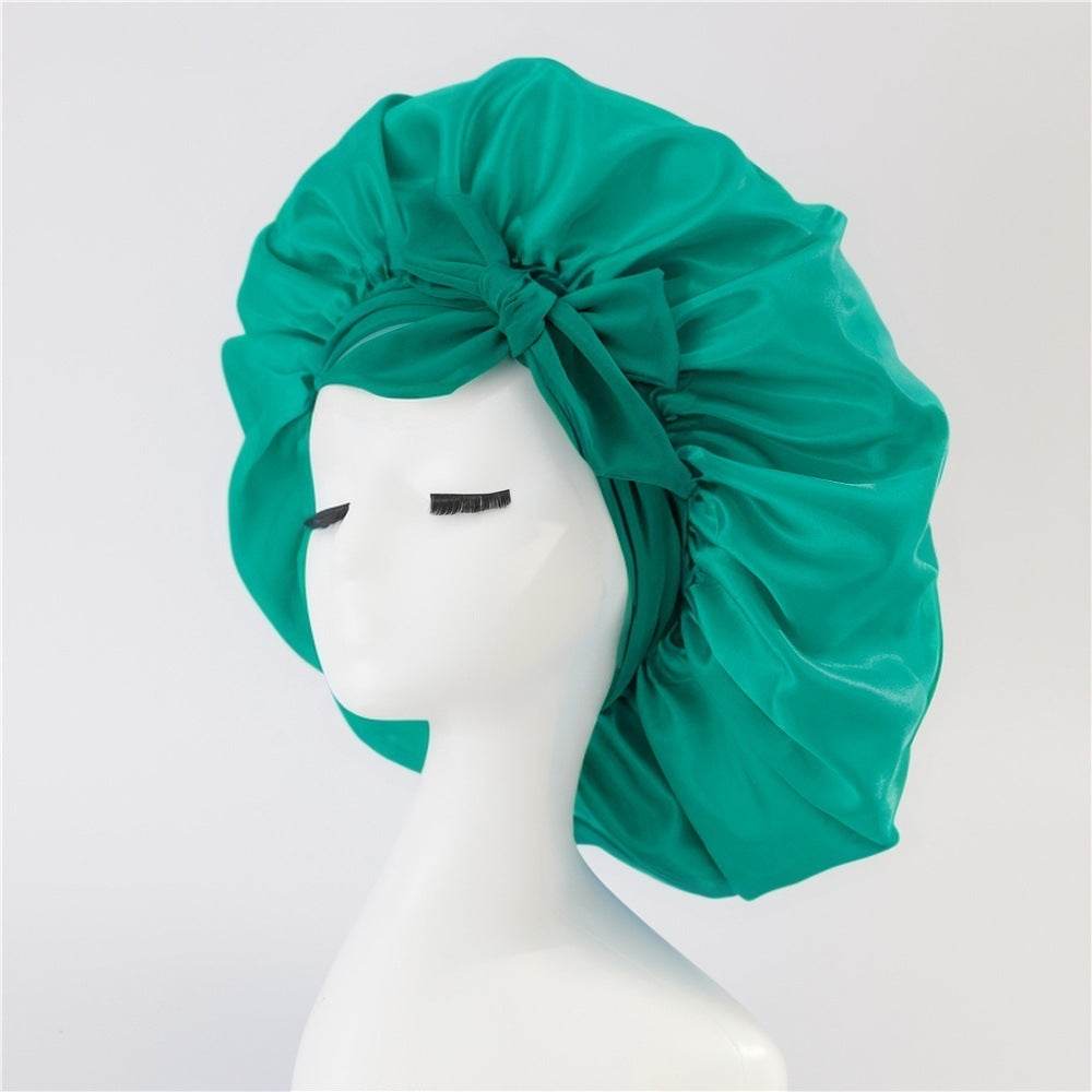 Silk Hair Bonnet For Sleeping Satin bonnet for curly hair - www.Shopthatapp.com