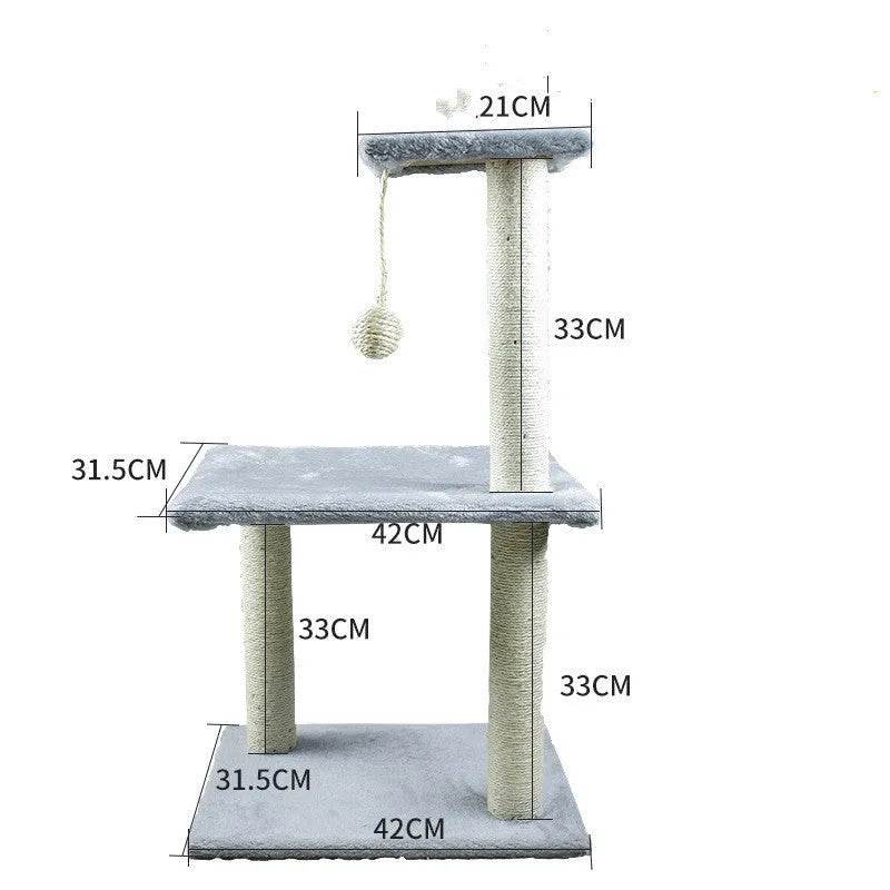 Cat Climbing Frame Litter Tree Integrated Grab - www.Shopthatapp.com