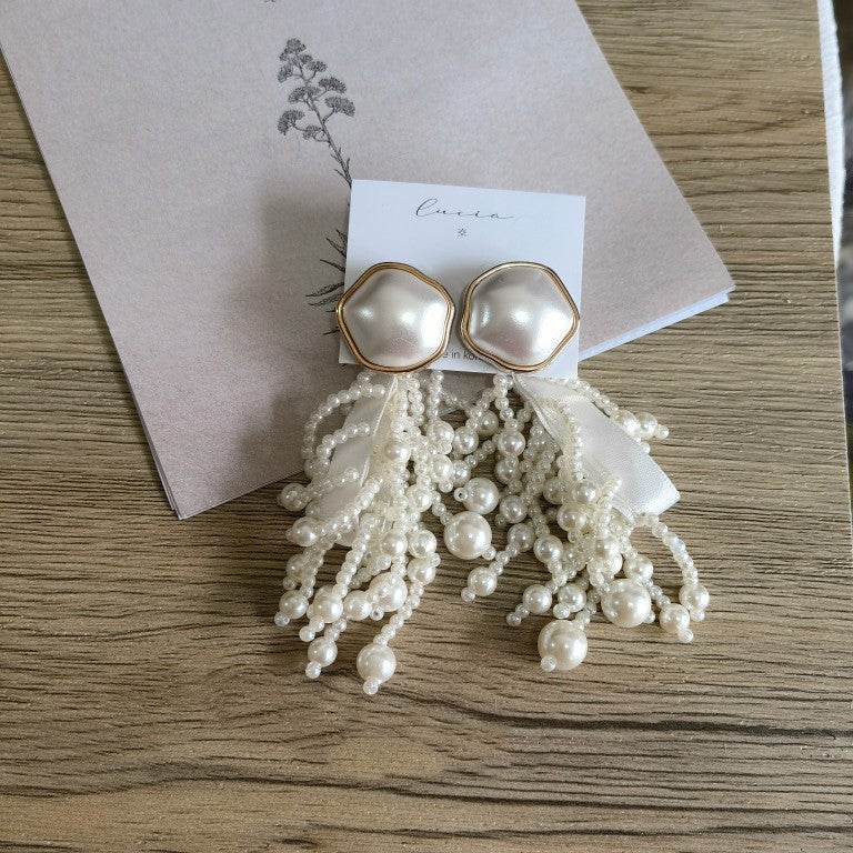 Ladies Fashion Style Handmade Beaded Earrings - www.Shopthatapp.com