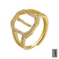 Fashion Micro Inlaid Zircon Arab Letters Ring for women - www.Shopthatapp.com