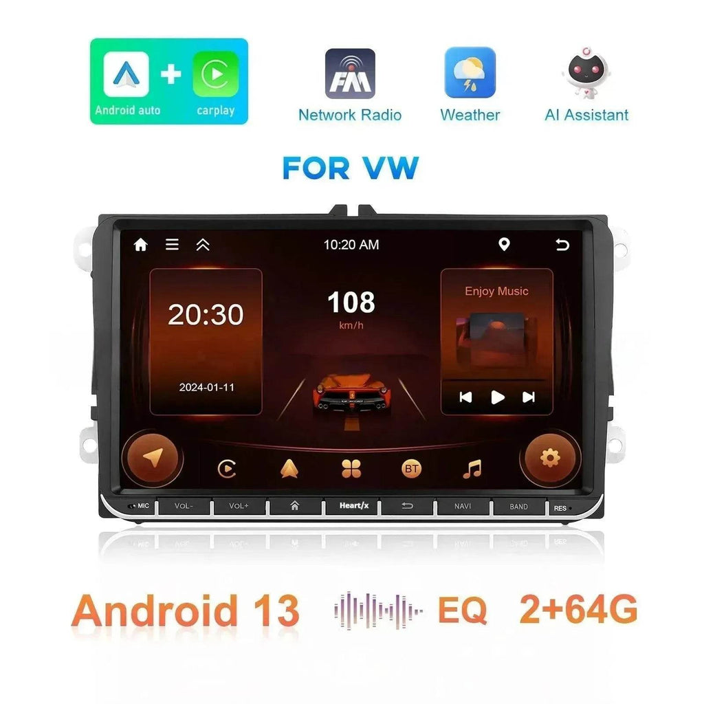 Smart All-in-one car Navigation player 2 64 Central Car Control, GPS, Phone-mirror link, Music Player, Rear View Camera, Global Weather Display, FM/RDS Radio, Driving Recorder Built-in wifi Connection - www.Shopthatapp.com