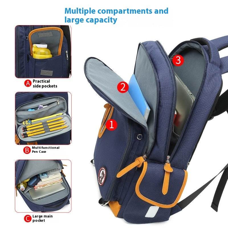 Primary School Large Capacity Backpack for School - www.Shopthatapp.com