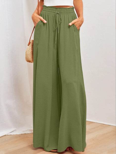 Printed Comfortable Casual High Waist  Wide-leg Floral Palazzo Trousers women - www.Shopthatapp.com