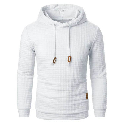 Men's Jacquard Sweatshirt Long-sleeved Hoodie Warm Color  Sports Pullover Top - www.Shopthatapp.com