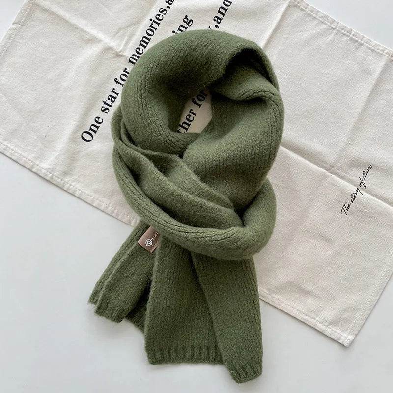 Women's Sweet Version Fleece Solid Scarf Autumn And Winter - www.Shopthatapp.com