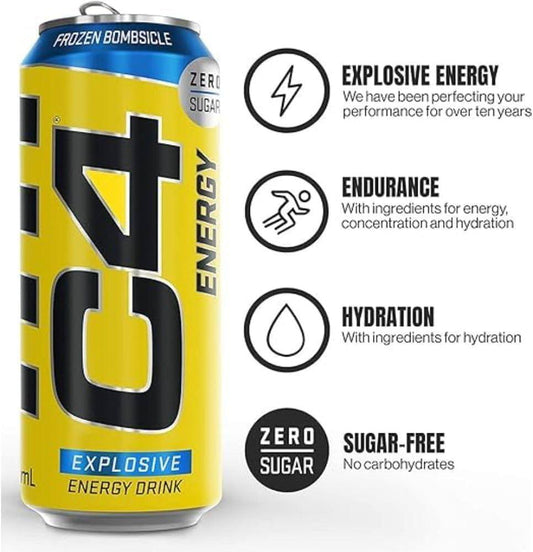 C4 Frozen Bombsicle Energy Drink 473ML - www.Shopthatapp.com