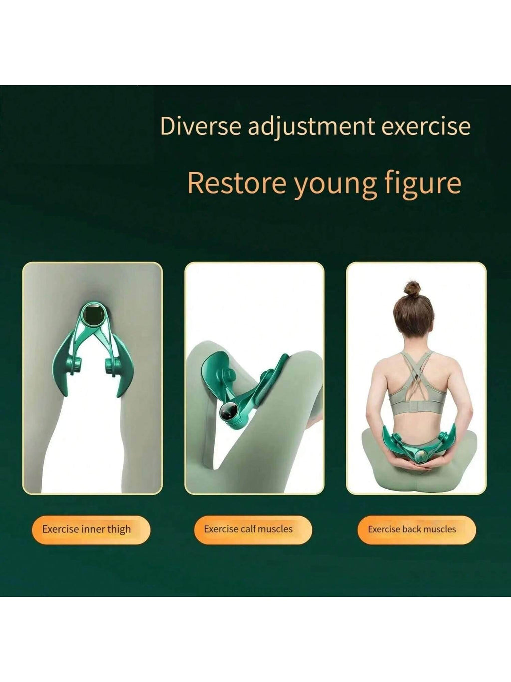 Thigh Master,Inner Thigh Exerciser,Thigh Exerciser Equipment,Pelvic Floor Exercise Devices, Kegel Exerciser For Women With Resistance Band - 3 Strength Levels And LED Counting Display - www.Shopthatapp.com