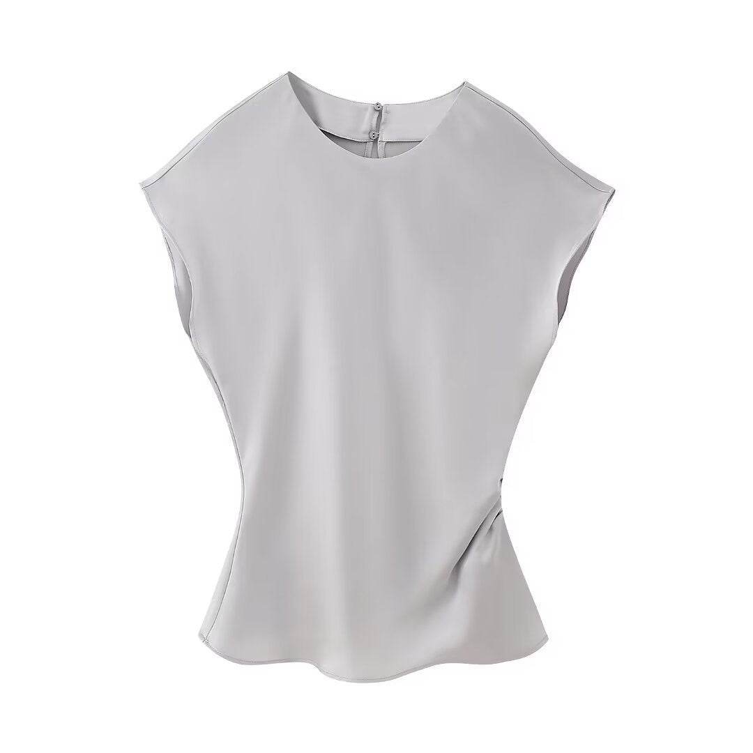 Women's Silk Satin Top Bow Tie Midi Dress - www.Shopthatapp.com